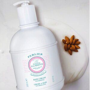 Perlier Bath Cream White Almond 2 Liter 67.6 fl. oz. New Sealed